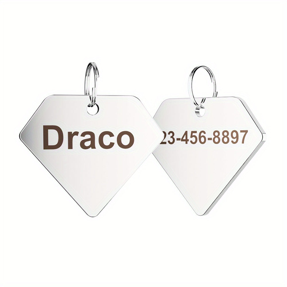 Funny Pet Dog Tag Custom Engraved ID Tags