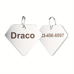 Funny Pet Dog Tag Custom Engraved ID Tags