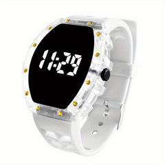 Men's Square LED Display Sports Watch