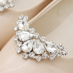 Rhinestone Shoe Clips DIY Floral Shoe Buckle Wedding Party