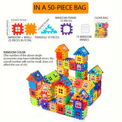 50-100pcs Large Building Blocks Set Creative Construction Educational Toy