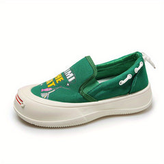 Graffiti Slip On Boat Shoes Casual Loafers Outdoor Canvas Sneakers