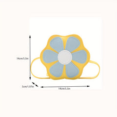 Girl's Candy-colored Small Bag Flower-shaped Princess Diagonal Bag