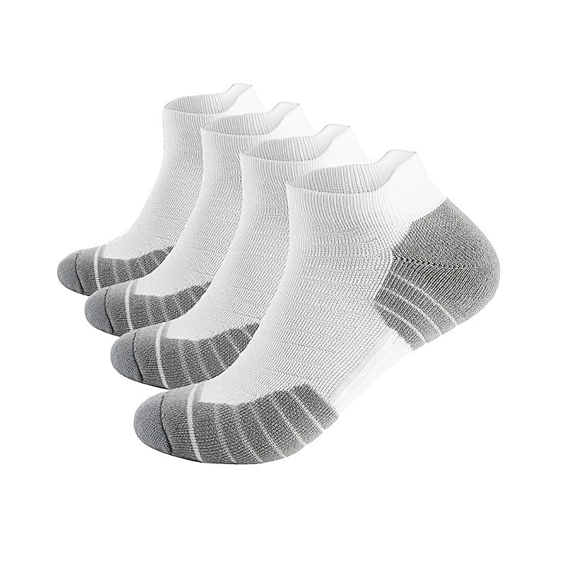 Breathable Men's Running Ankle Socks 4-Pack Moisture Wicking Comfort