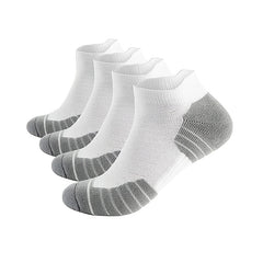 Breathable Men's Running Ankle Socks 4-Pack Moisture Wicking Comfort