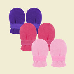 3 Pairs Baby Winter Mittens Fleece Thickened Warm Windproof Gloves