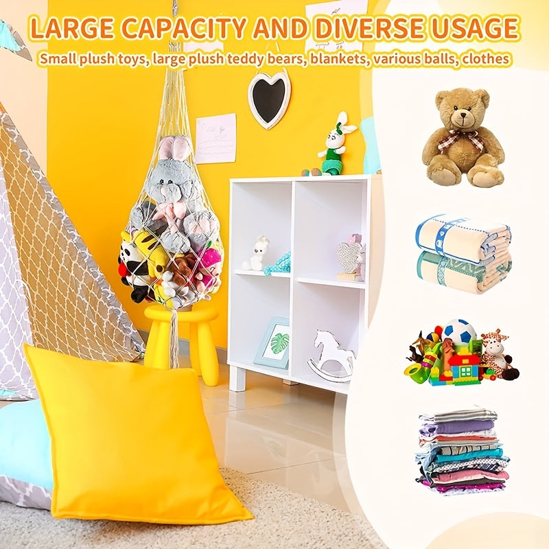 Stuffed Animal Hammock Holder Organizer for Kids Room