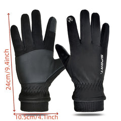 Retro Windproof Touchscreen Gloves for Outdoor Sports and Cycling