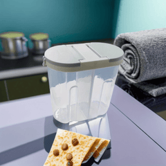 2 Grid Food Storage Containers Airtight Jars Fresh keeping Box