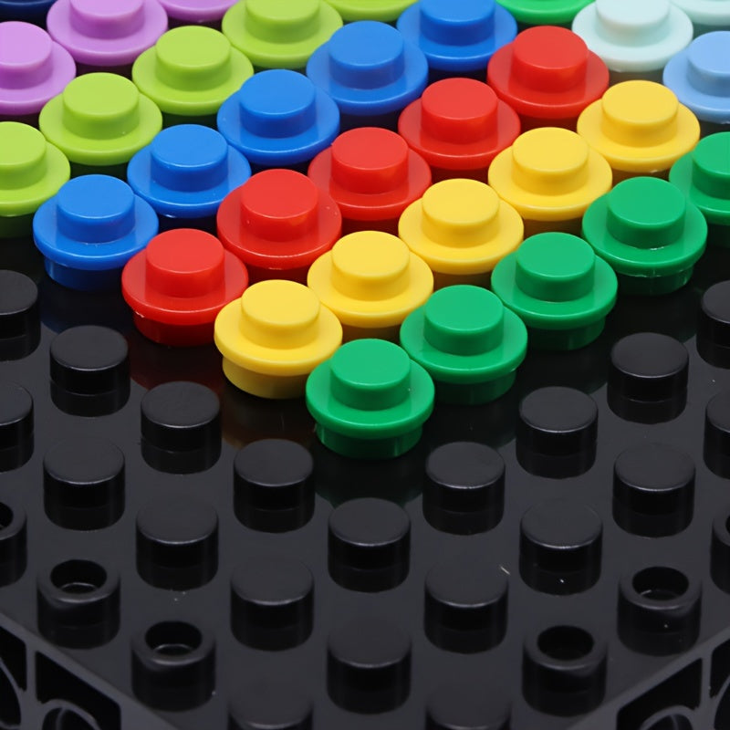 500 Round Plate 1x1 Building Block Accessories for Halloween & Christmas
