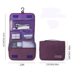 Large Capacity Hanging Toiletry Bag for Organized Travel