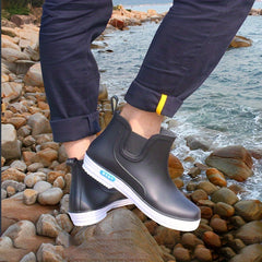 Men's Waterproof Non Slip Rain Boots for Outdoor Activities