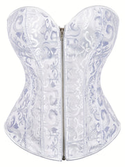 Strapless Corset Bustier Tummy Control Jacquard Body Shaper