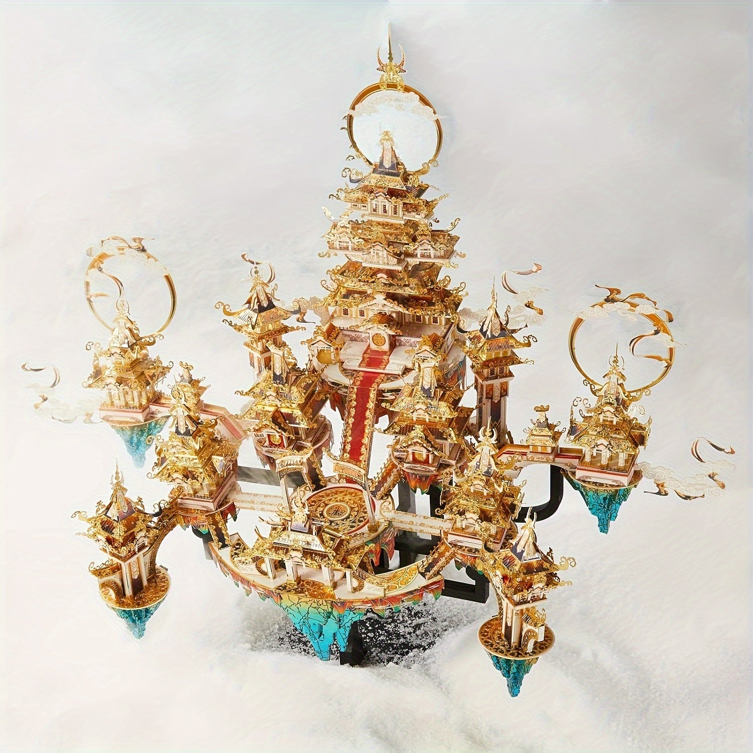 Metal Puzzle Model Kits Palace Building Kits For Adults DIY Handcraft Gift