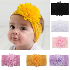 Chiffon Flower Baby Hair Band Nylon Headband