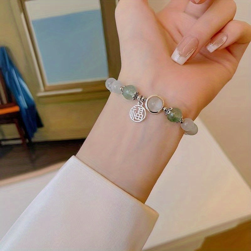Opal Crystal Butterfly Bracelet Grey Moonlight Fairy Student Gift