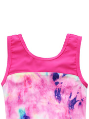 Toddler Girls Tie Dye Cut Out One Piece Swimsuit