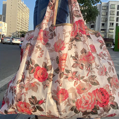 All Over Print Shoulder Bag Lightweight Foldable Shopper Bag