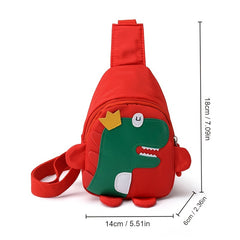 Kids Cartoon Dinosaur Chest Bag Coin Purse Hiking Shoulder Bag