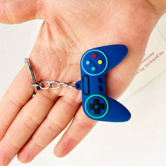 Cartoon Game Console Gamepad PVC Keychain Key Ring Purse Bag Backpack Key Charm
