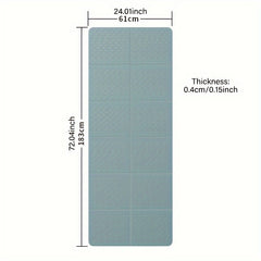 Portable TPE Yoga Mat Non-slip Thicken Fitness Mat 183x61x0.15in