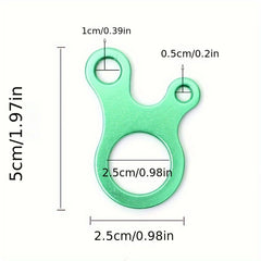 3PCS Windproof Rope Buckle Non slip Rope Tightening Quick Knot