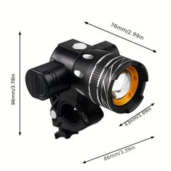 VASTFIRE USB Rechargeable LED Bike Light Set - Bright Headlight & Tail Light