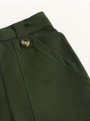 Girls Bow Front Straight Leg Casual Shorts For Summer