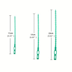 50pcs Adjustable Garden Twist Ties Secure Vine Green