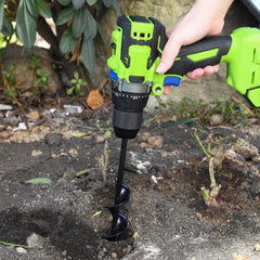 1pc Auger Drill Bit Non Slip Garden Auger Spiral Drill Bit
