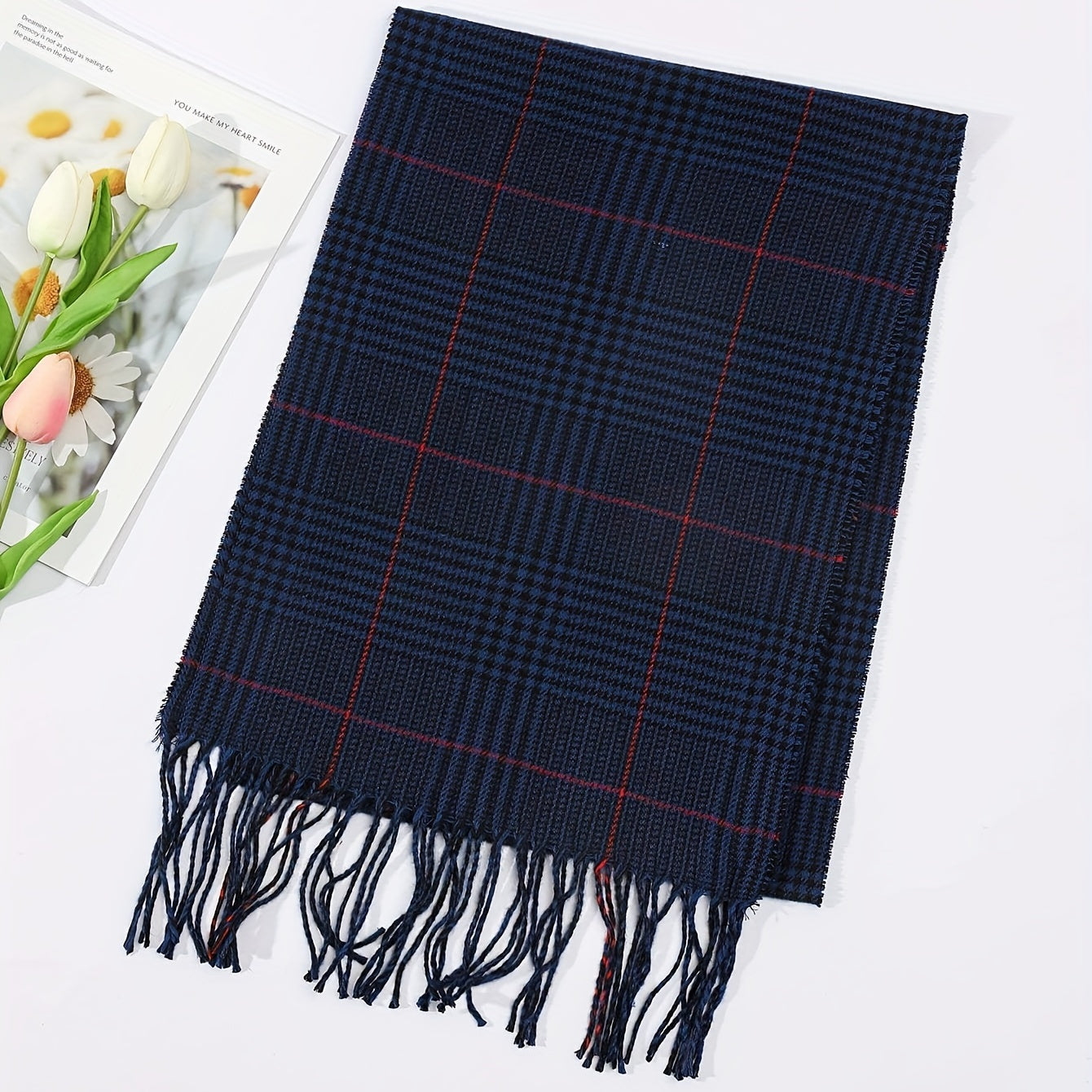 Plaid Men's Casual Scarf