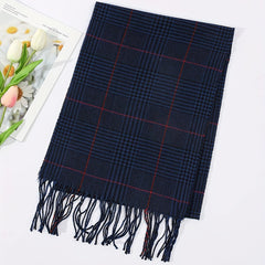 Plaid Men's Casual Scarf
