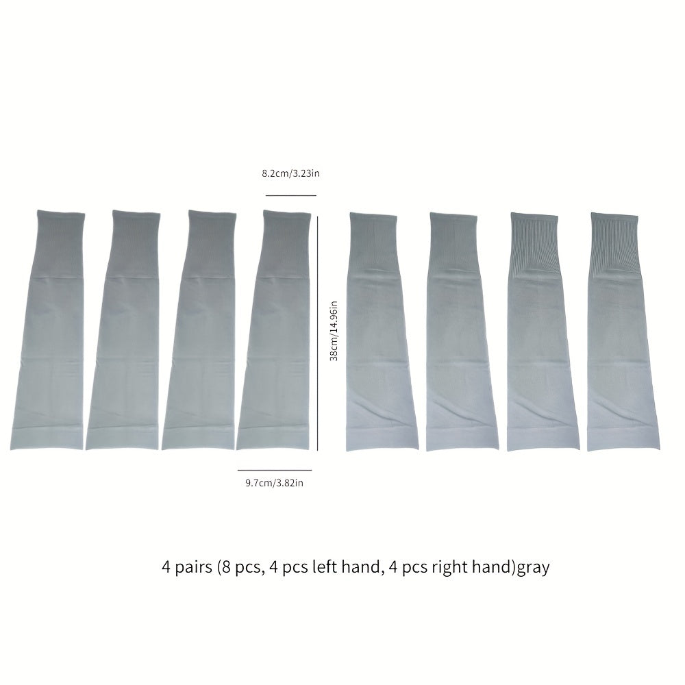 4 Pairs UV Resistant Arm Sleeves Outdoor Cycling Climbing