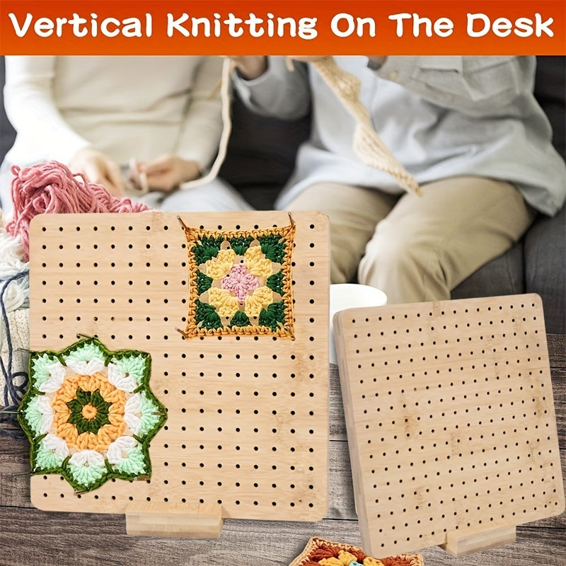 Wooden Crochet Blocking Board - Ideal for Knitting & Sewing