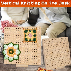 Wooden Crochet Blocking Board - Ideal for Knitting & Sewing