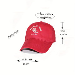 Embroidered Cotton Baseball Cap Lightweight Sun Hat Unisex