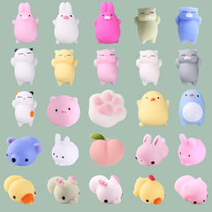 6pcs Animal Pinch Funny Toys Cartoon Decompressing Trick Balls