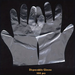 100pc Transparent Disposable Gloves for Kitchen Beauty Dishwashing