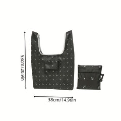 Eco Friendly Folding Shopping Bag Portable Square Bag Polyester Storage Bag