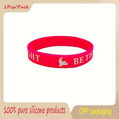 Colorful Pattern Faith Silicone Bracelet Wrist Band