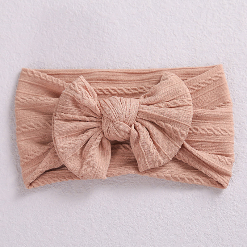 5pcs Nylon Baby Soft Bow Headband