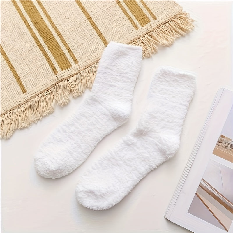 Winter Coral Fleece Floor Socks US7.5-9.5