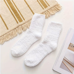 Winter Coral Fleece Floor Socks US7.5-9.5