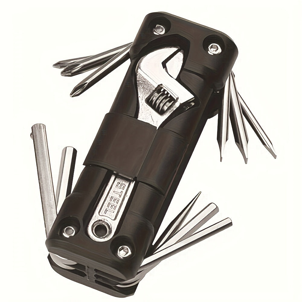 16-in-1 Portable Bicycle Repair Tool Kit Screwdriver Tire Repair