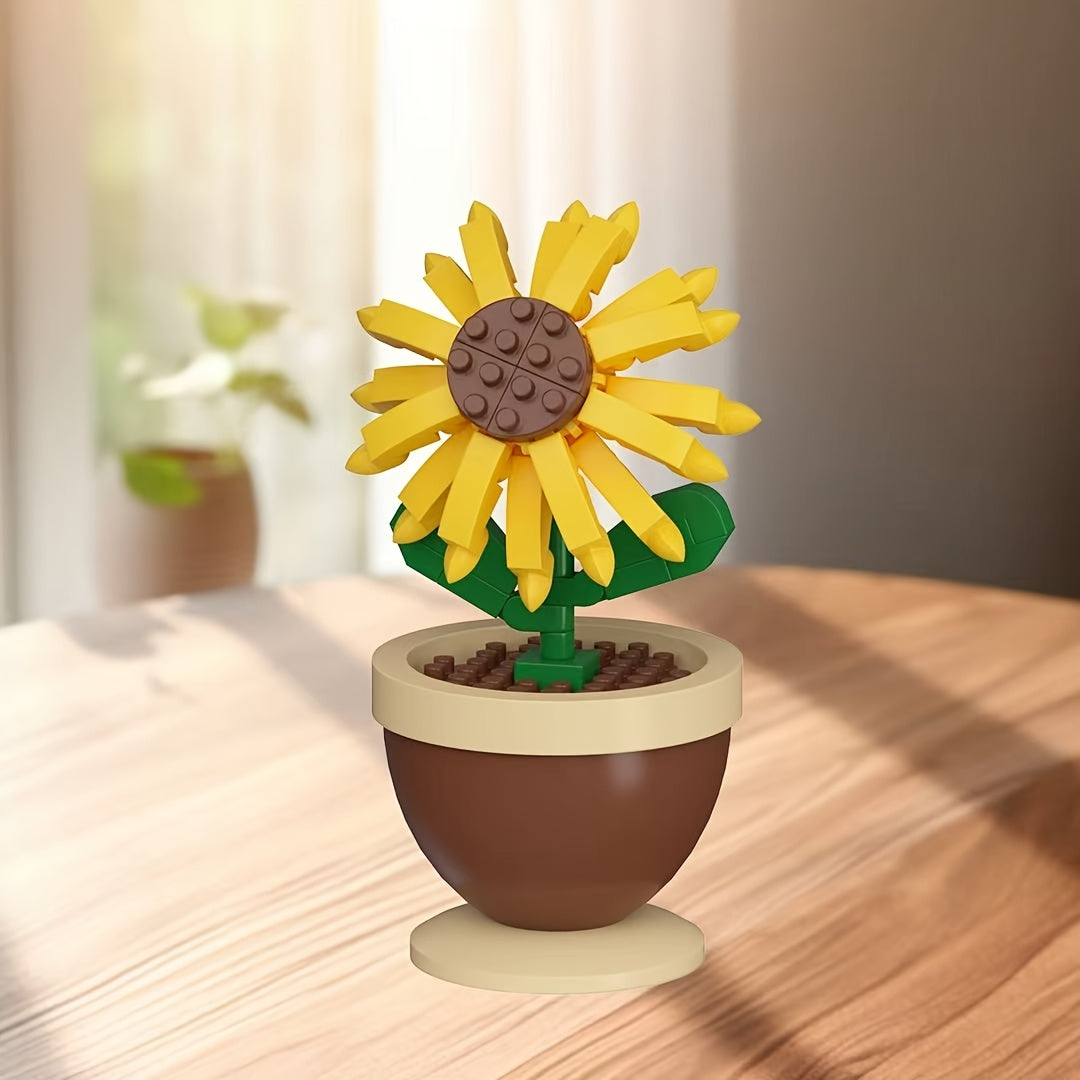 Eternal Blooming Bouquet Artificial Flowers DIY Potted Plants Desktop Deco