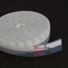 Transparent Roll Door Strip Bottom Seal 2 x 41 for House & Glass Shower Doors