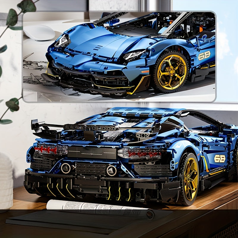 3811pcs Racing Block Model Supercar Building Blocks Birthday Gift