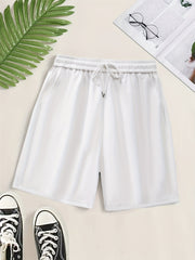 Casual Drawstring Shorts with Pockets