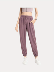 Women's Loose Joggers Yoga Pants Drawstring Large Size