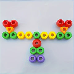 40pcs Colorful Bead String Game Building Blocks for Boys and Girls Party F18